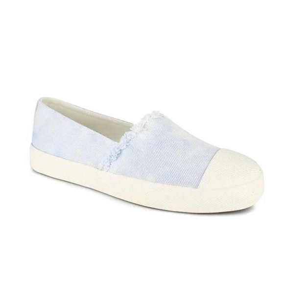 Splendid Blue Tie-Dye Aida Distressed Platform Slip-On Sneaker Size 9 Shoes NEW - Picture 2 of 7